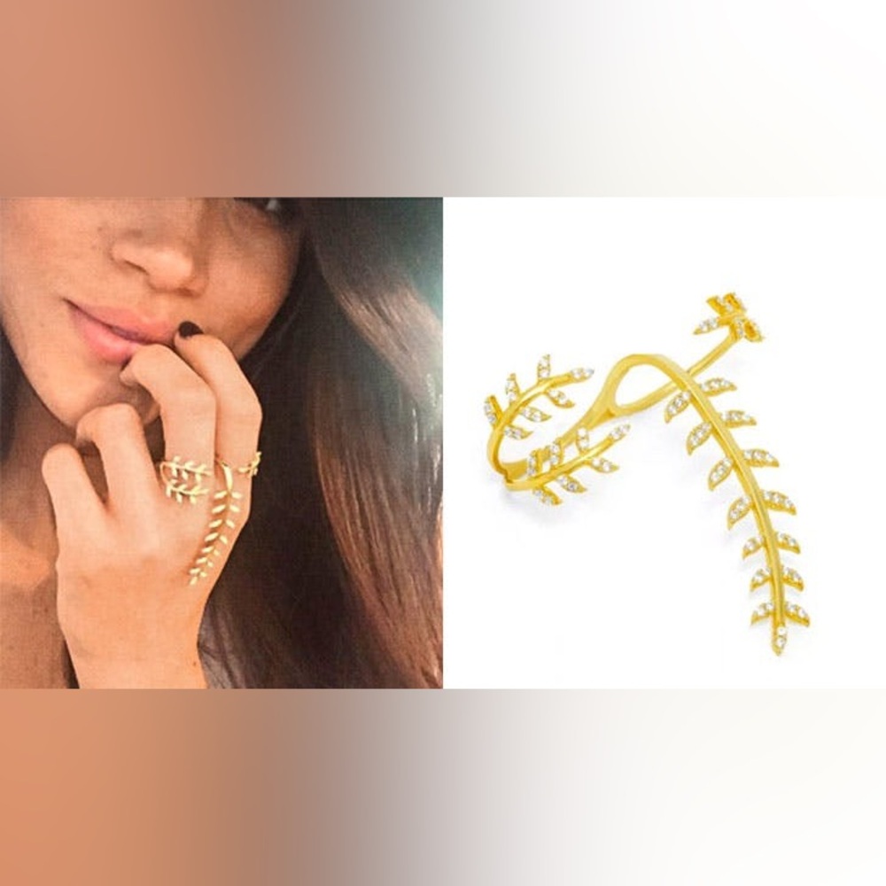 As seen on Meghan Markle BaubleBar Gold Peacemaker ring